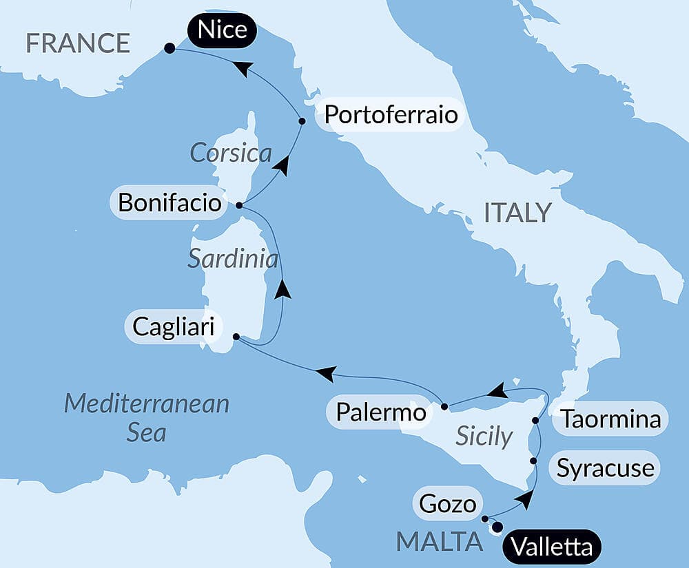 Mediterranean Island Voyage: Sicily, Sardinia, Corsica, and Elba – with Smithsonian Journeys