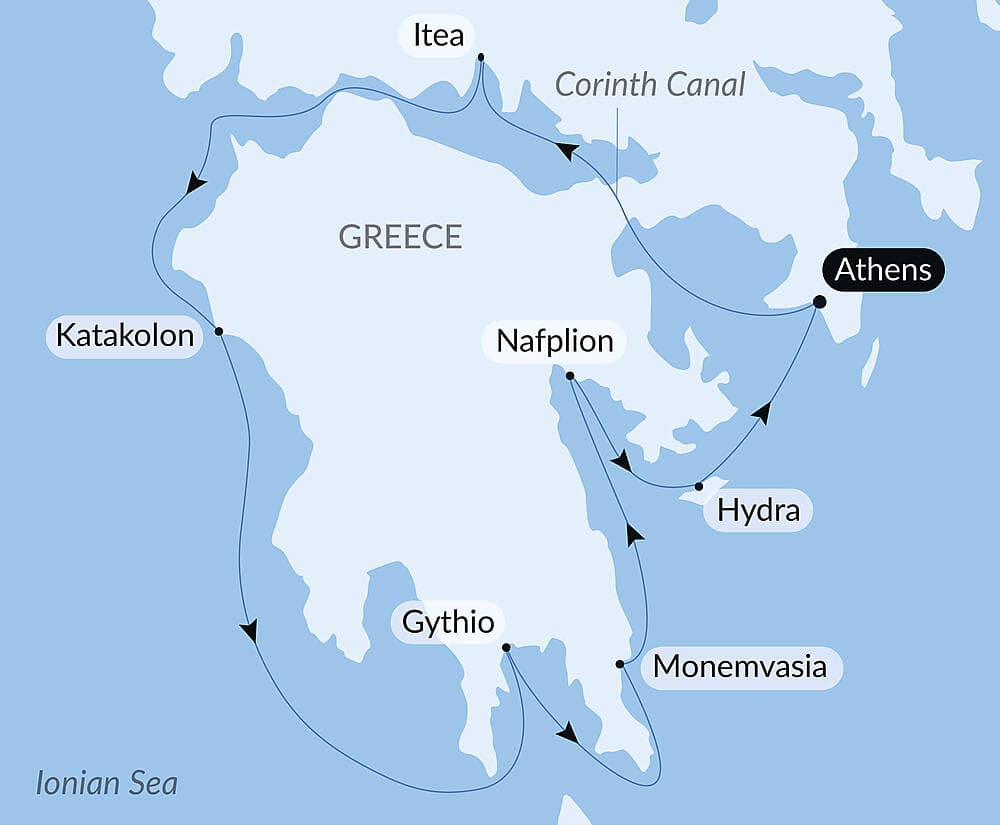 Landscapes and historic sites of the Peloponnese  null