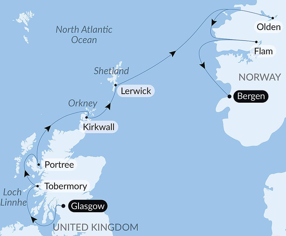Scottish Isles and Norwegian Fjords Voyage – with Smithsonian Journeys null