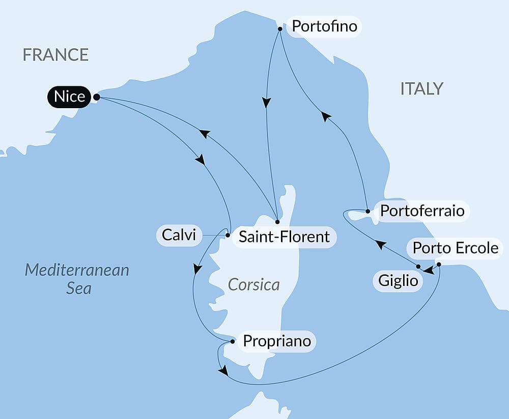 Corsica and the Tuscan Archipelago by Sea – with Smithsonian Journeys null