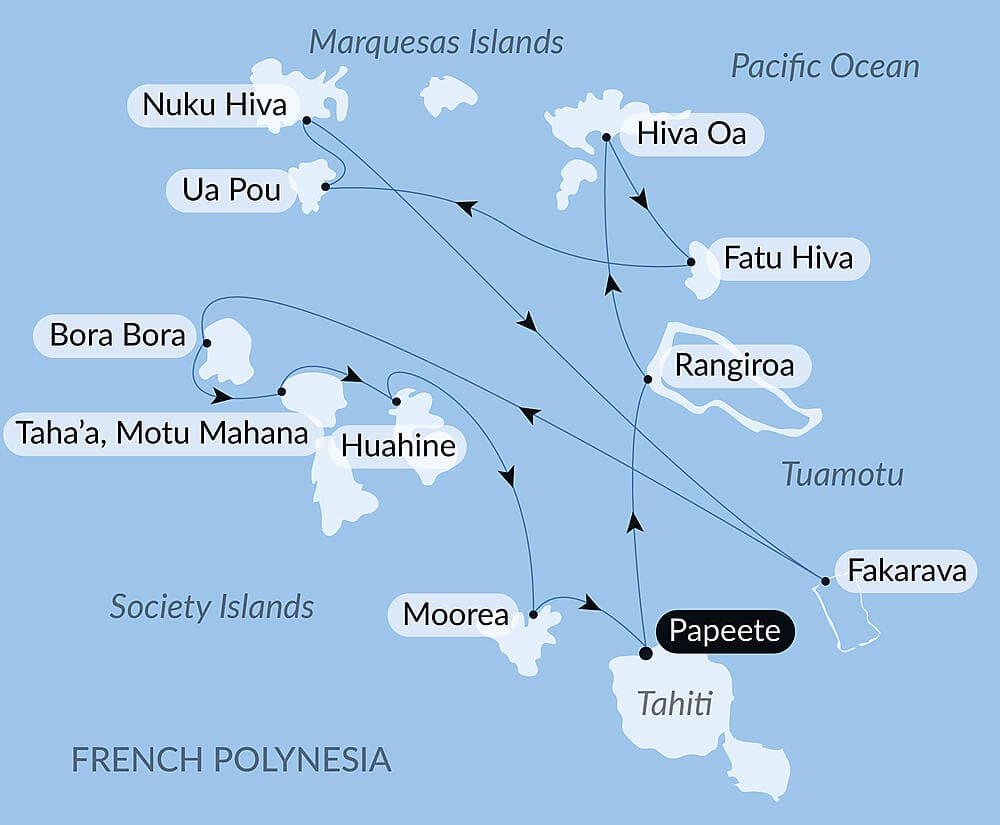 Marquesas, The Tuamotus & Society Islands