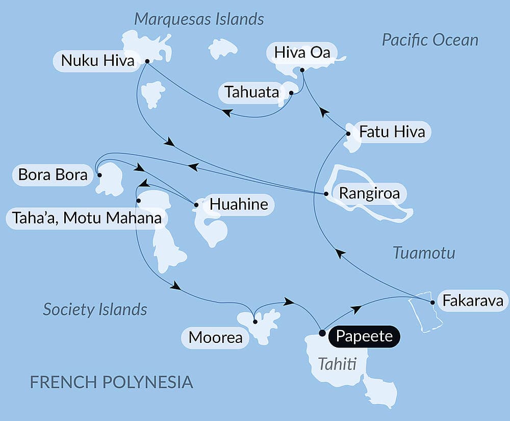 Marquesas, The Tuamotus & Society Islands