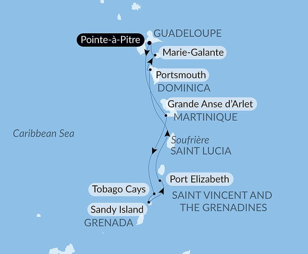 Gliding the Waters of the Windward Islands null