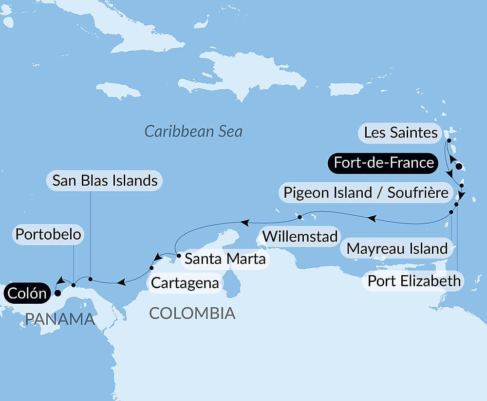 Panama, Colombia & Caribbean Islands