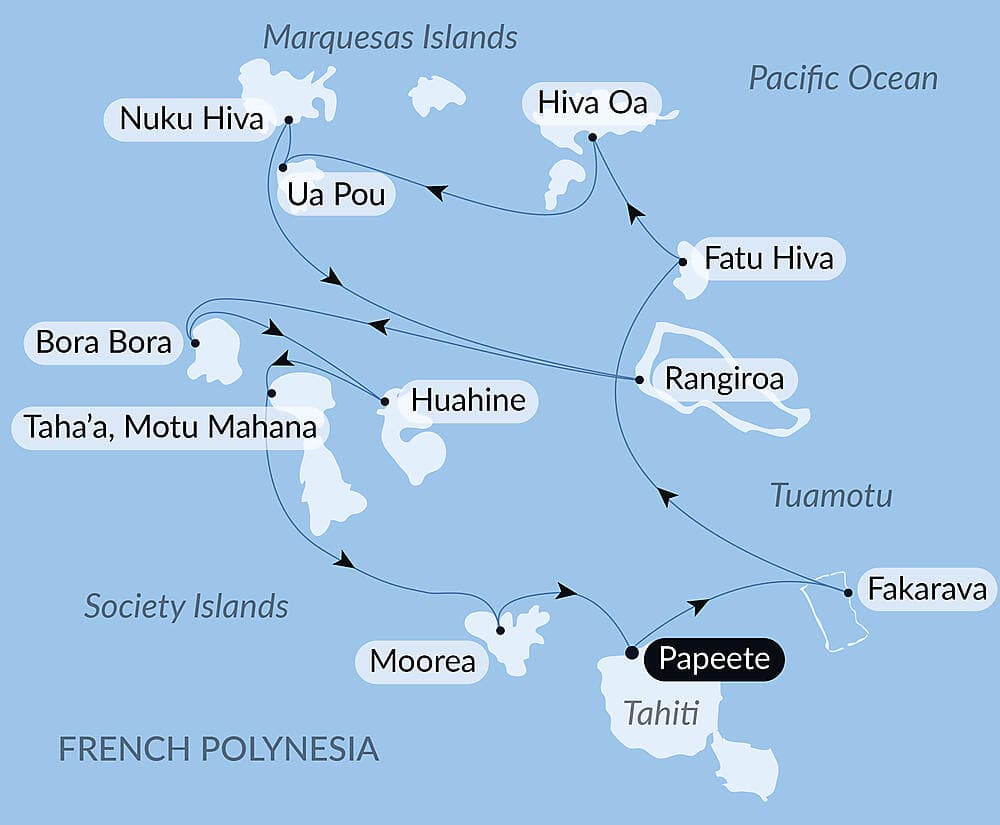 Marquesas, The Tuamotus & Society Islands