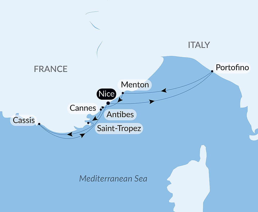 The French Riviera Under Le Ponant’s Sails   null