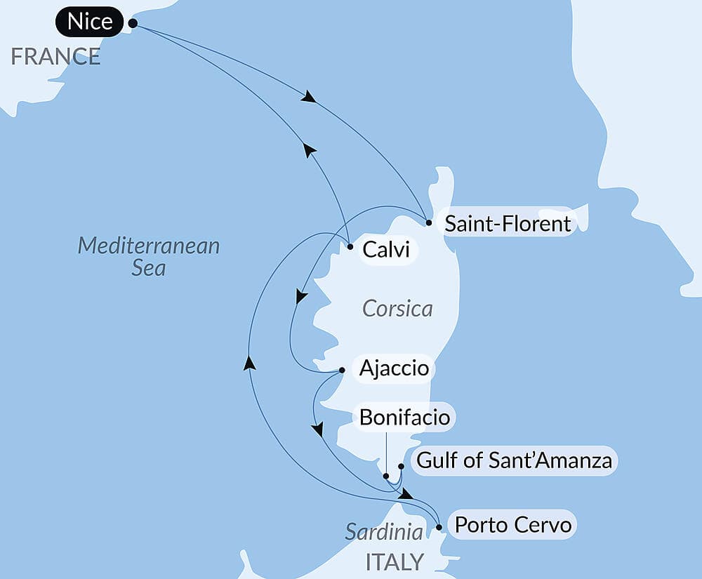  Corsican Shores, Under Sail Aboard Le Ponant null