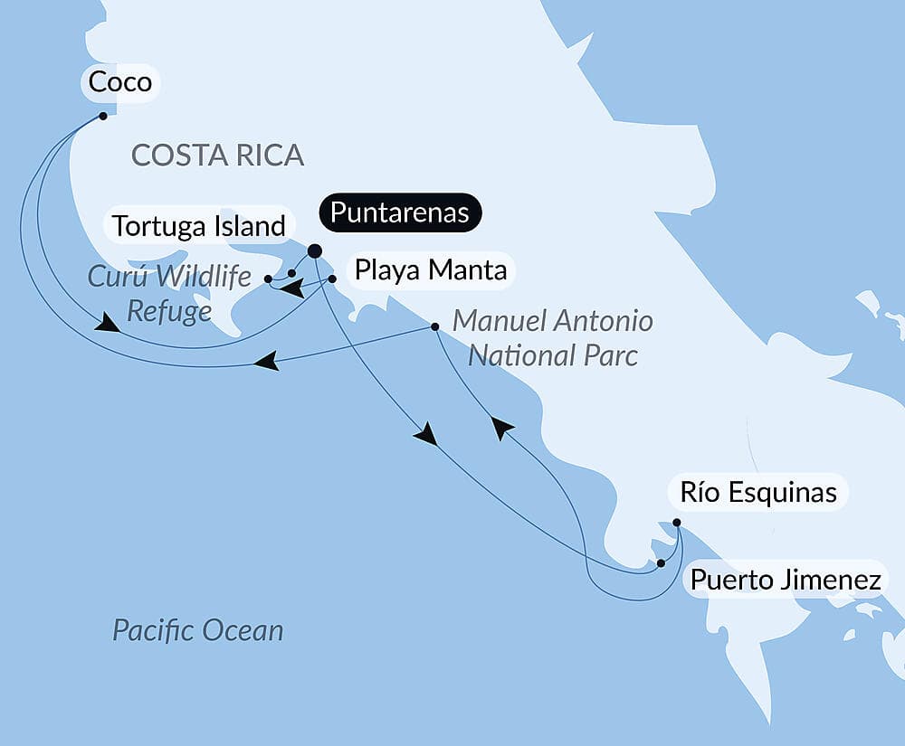 Pacific Coast of Costa Rica