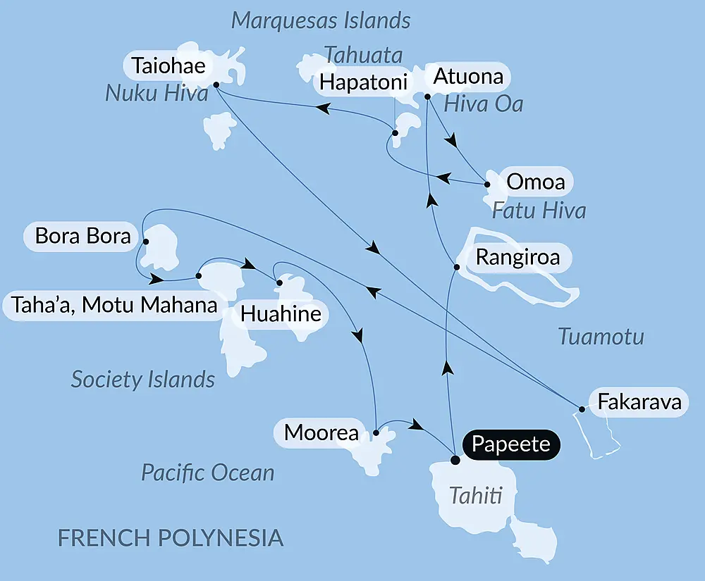 Marquesas, The Tuamotus & Society Islands