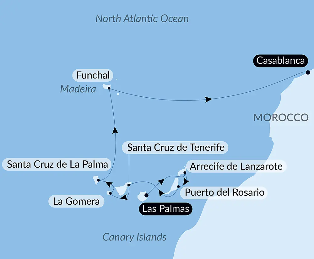 Atlantic odyssey from the Canary Islands to the shores of Morocco