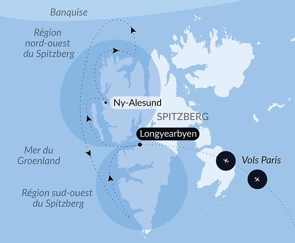 Fjords and glaciers of Spitsbergen null