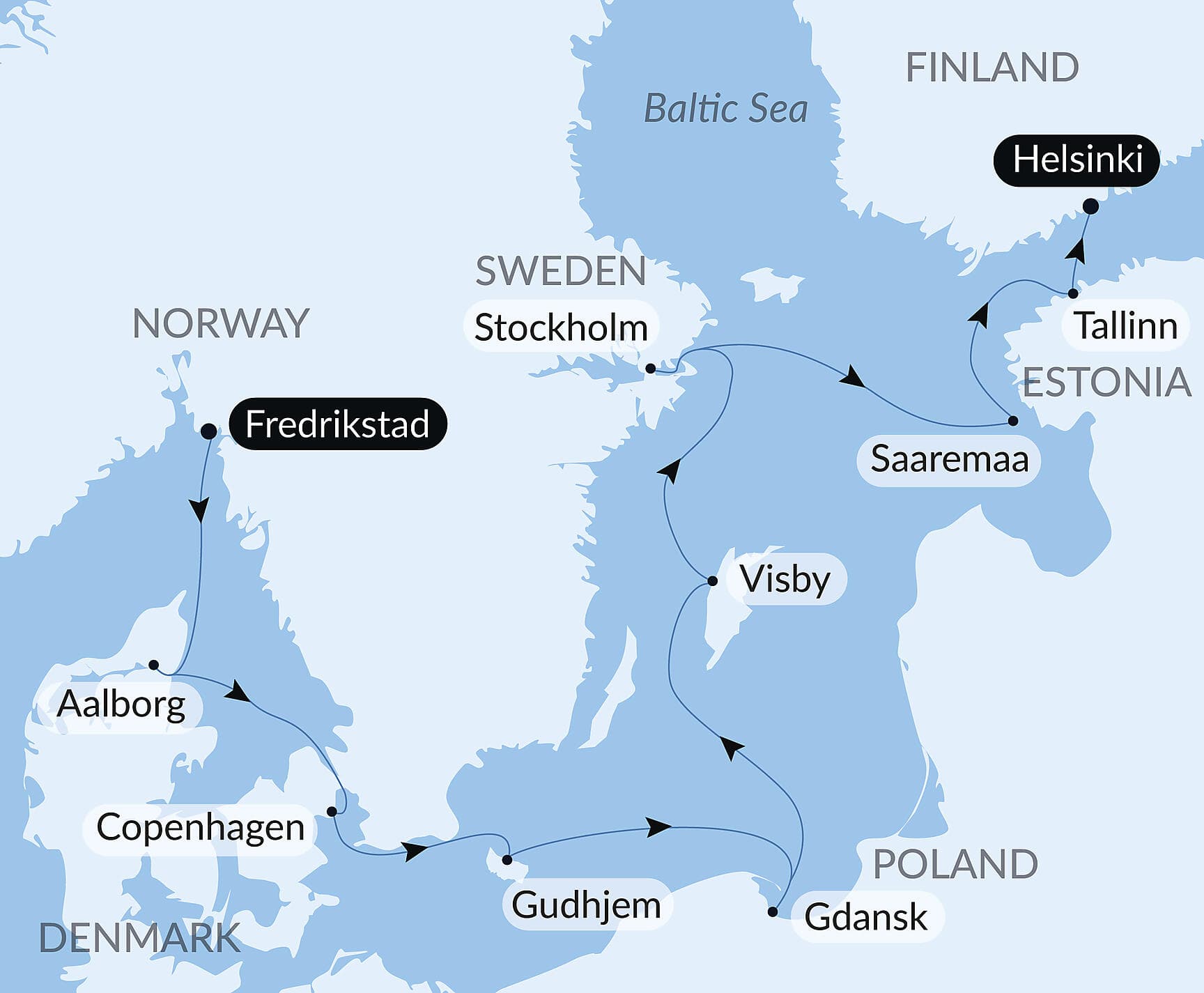 Islands and cities, from the North Sea to the Baltic